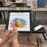 painting an apple